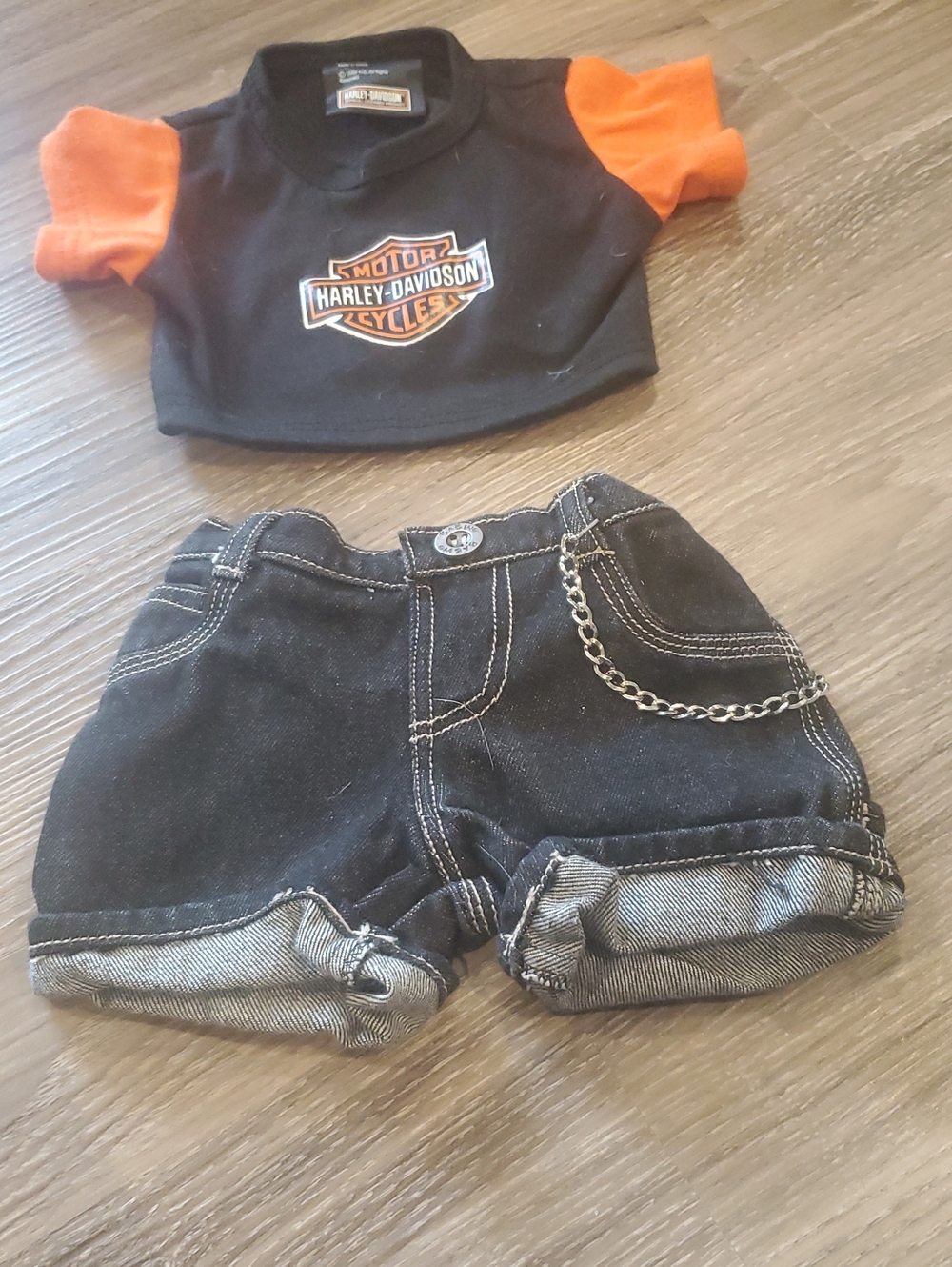 Build A Bear Harley-Davidson Kids Black and Orange